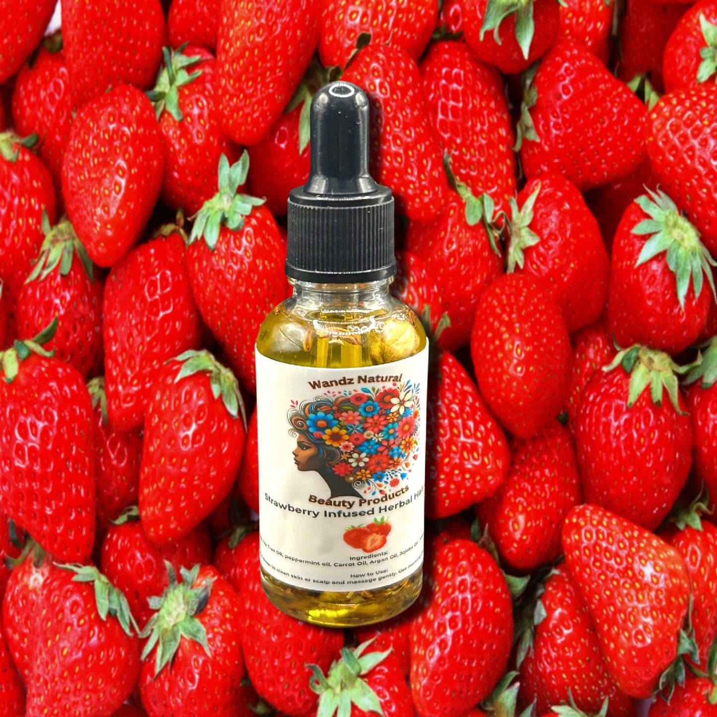 Strawberry Infused Herbal Hair Oil